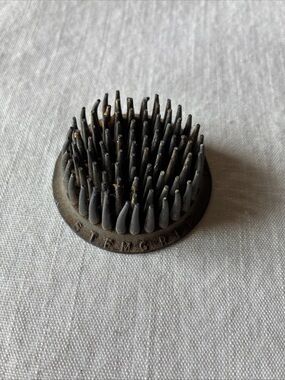 2 inch metal vintage flower frog